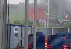 🔥Горит трамплин на Воробьевых. Как мы помним, там были проблемы со стройкой в рамках взятых на себя обязательств перед городом