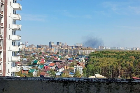 🔥Горит стройка ПИКа на Озерной.